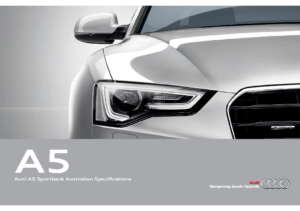 2016 Audi A5 Sportback Specs AUS