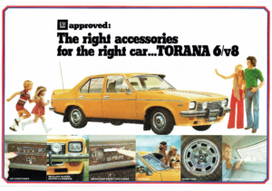 1974 Holden LH Torana Accessories AUS