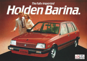 1986 Holden MB Barina Data Sheet AUS