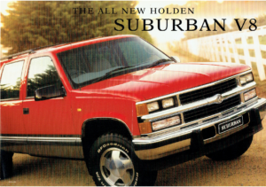1998 Holden Suburban V8 Dealer Sheet AUS