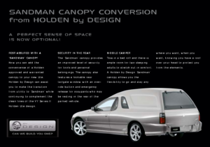 2004 Holden Canopy Leaflett AUS