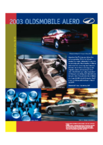 2003 Oldsmobile Alero Spec Sheet