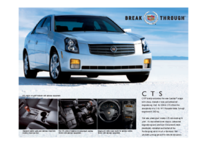 2004 Cadillac CTS Spec Sheet