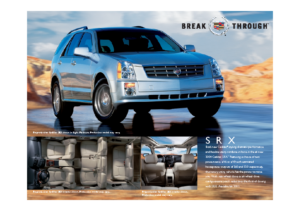 2004 Cadillac SRX Spec Sheet