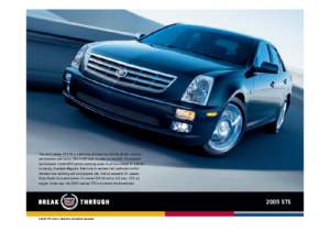 2005 Cadillac STS Spec Sheet