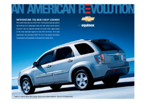 2005 Chevrolet Equinox Spec Sheet