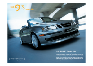 2005 Saab 9-3 Convertible Spec Sheet