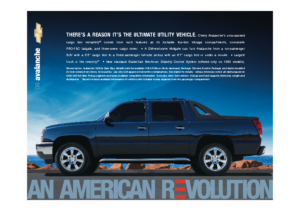 2006 Chevrolet Avalanche Spec Sheet