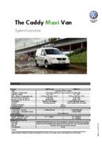 2008 VW Caddy Maxi Van Specifications AUS