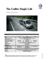 2008 VW Crafter Single Cab Specs AUS