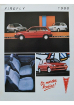 1988 Pontiac Firefly Dealer Sheet CN