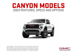 2023 GMC Canyon Features & Options Guide