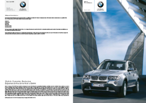 2006 BMW X3 October Prices-Options AUS