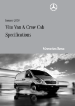 2008 Mercedes-Benz Vito Van Crew Cab Spec Sheet AUS