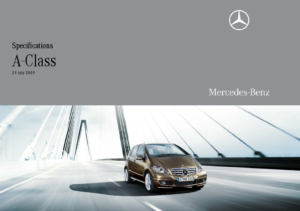 2009 Mercedes-Benz A-Class Specs AUS