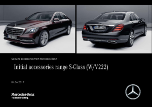 2017 Mercedes-Benz S-Class Saloon Accessories AUS