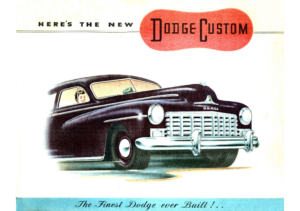 1946 Dodge Custom Foldout