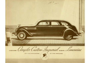 1936 Airflow Chrysler Custom Imperial Sedan Limousine