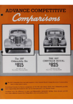 1937 Oldsmobile Oldsmobile Six vs 1937 Chrysler Royal
