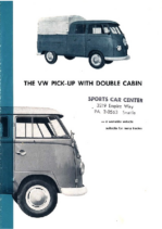 1959 VW T1 Pick-up with Double Cabin