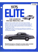 1975 Ford Elite Car Fact Organizer