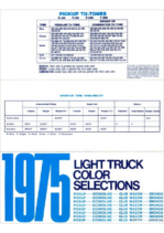 1975 Ford Light Truck Color Selections folder