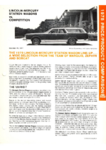 1978 Mercury Price-Product Comparison Book
