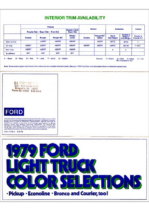 1979 Ford Light Truck Color Selections folder
