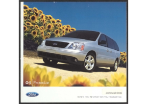 2004 Ford Freestar Mailer