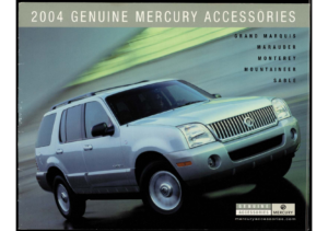 2004 Mercury Genuine Aaccessories