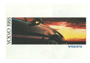 1988 Volvo Full Line