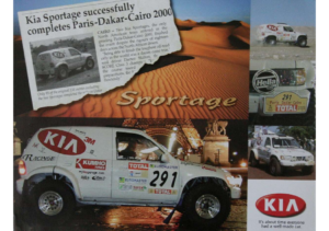 2000 Kia Sportage Paris Dakar Cairo CN