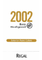 2002 Buick Regal Colors
