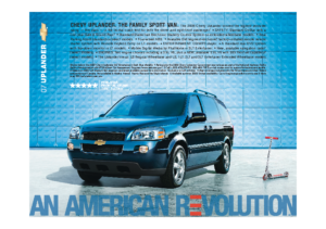2007 Chevrolet Uplander Spec Sheet