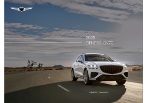 2025 Genesis GV70 Spec Sheet