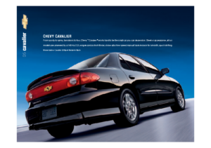 2005 Chevrolet Cavalier Spec Sheet