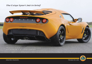 2006 Lotus Exige Sport 240 AU