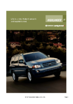 2007 Toyota Highlander Specs