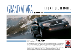 2008 Suzuki Grand Vitera Fact Sheet