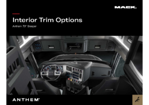 2023 Mack Anthem Interior Trim Options