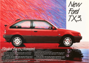 1985 Ford Laser TX3 Leaflet AUS