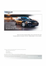 2004 Chrysler Sebring Sedan