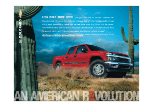 2007 Chevrolet Colorado Spec Sheet