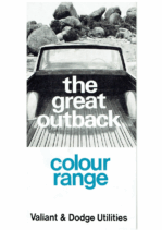 1969 Valiant VF Ute Colour Range (Aus)