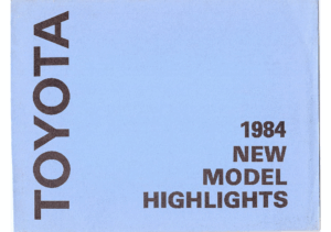 1984 Toyota Tercel New Model Highlight