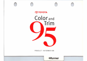 1995 Toyota 4Runner Color & Trim v2