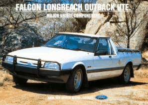 1995 Ford XG Falcon Longreach Outback Ute Sheet (Aus)