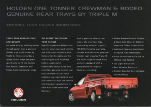 2004 Holden VZ Commodore One Tonner Trays (Aus)