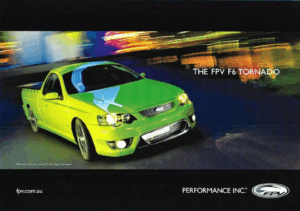 2005 Ford BF Falcon FPV F6 Tornado (Aus)
