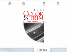 1997 Toyota 4Runner Color & Trim